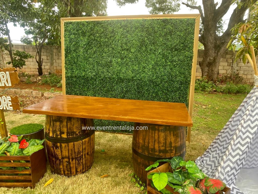 Boxwood Grass Backdrop