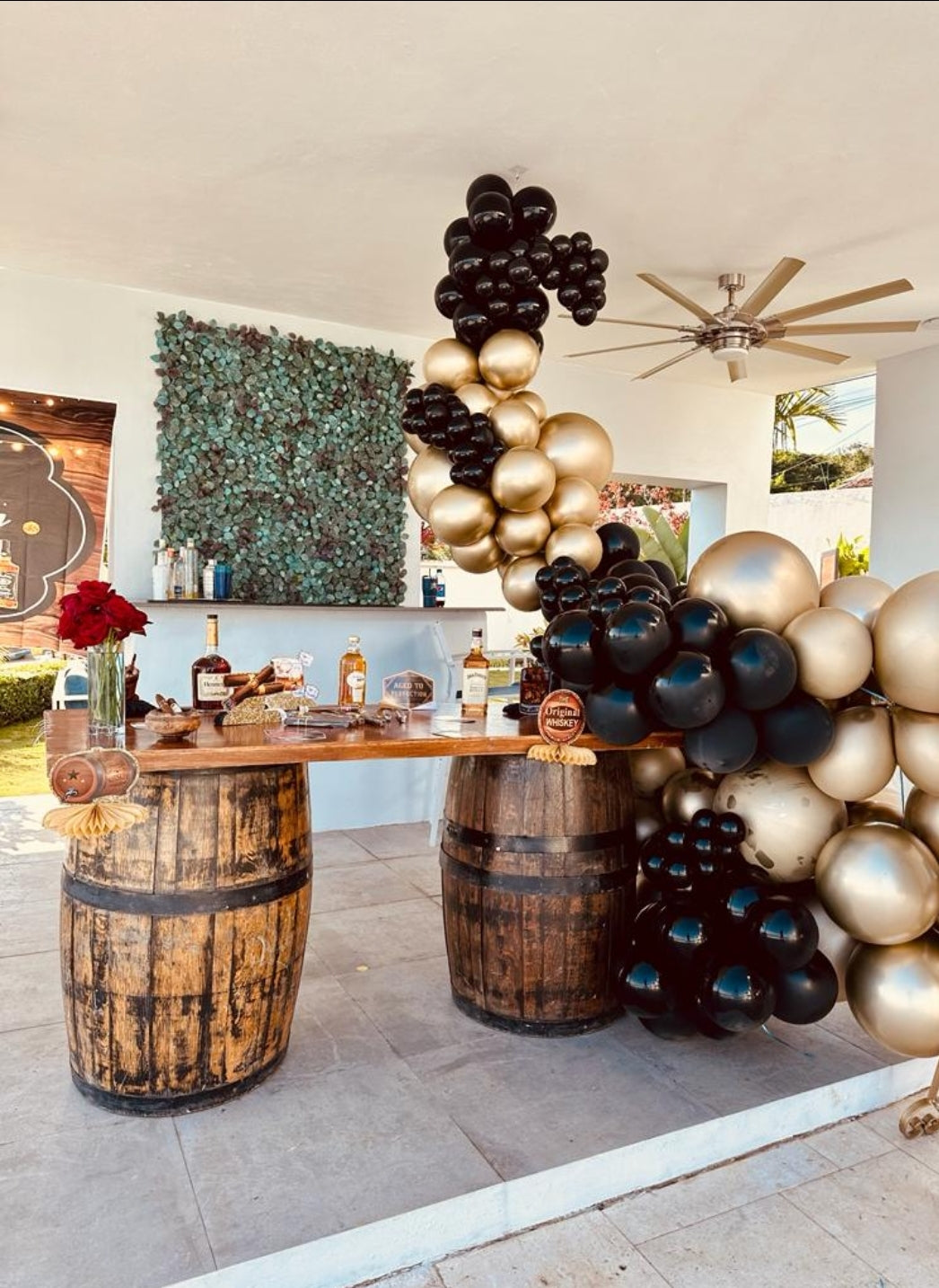 Rustic Barrel Table