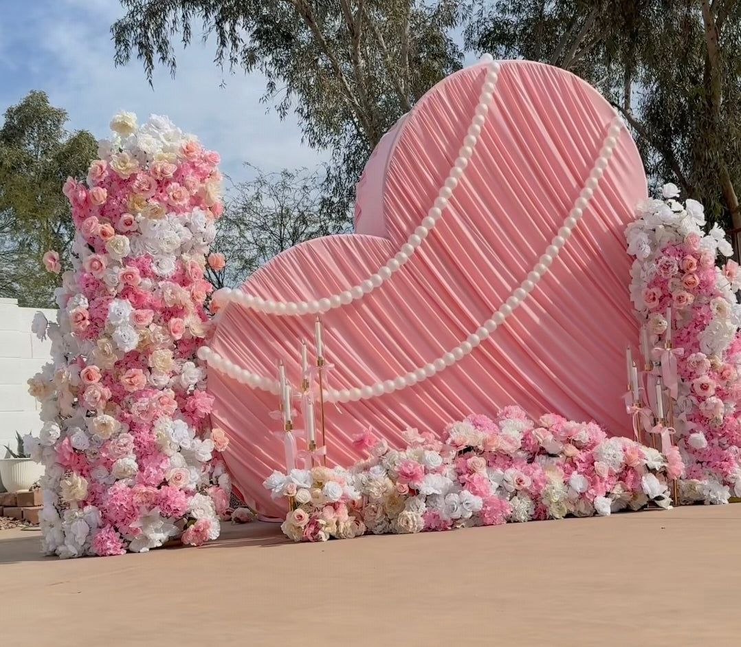 Draped Heart Backdrop