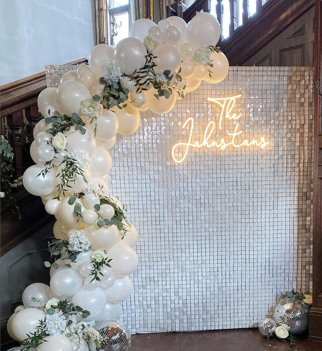 White Shimmer Wall