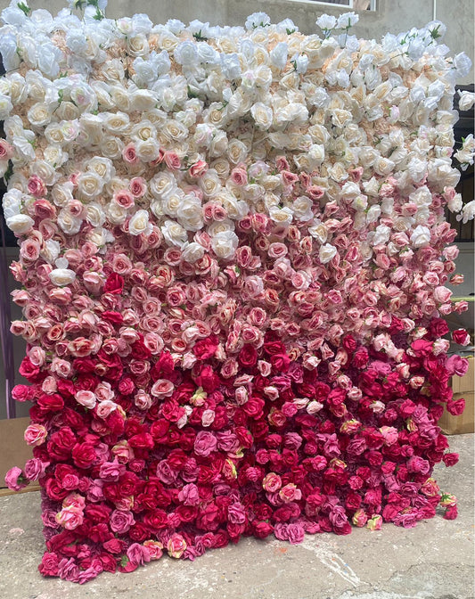 Pink Ombre Rose Backdrop