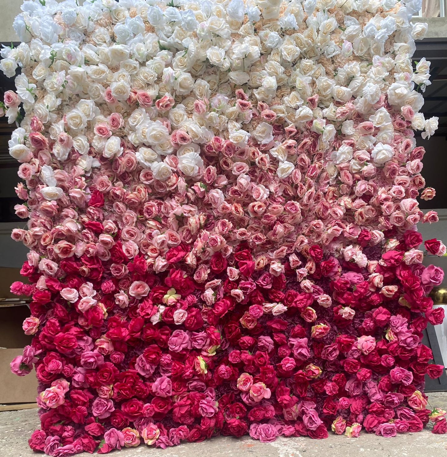 Pink Ombre Rose Backdrop