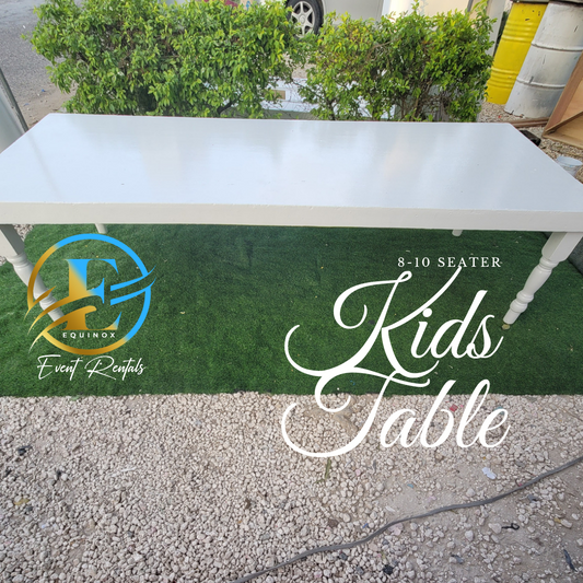 Kids White Square Table