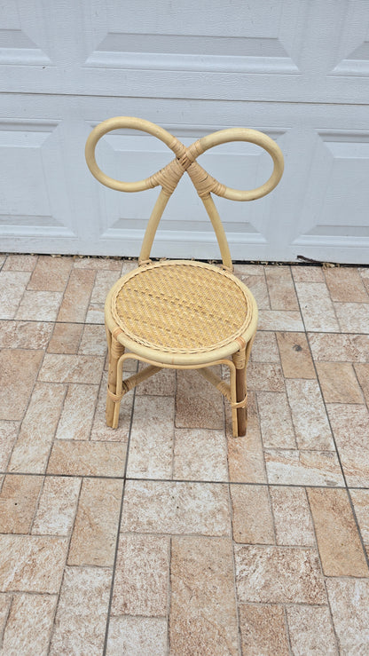 Kids Rattan Bow Chairs