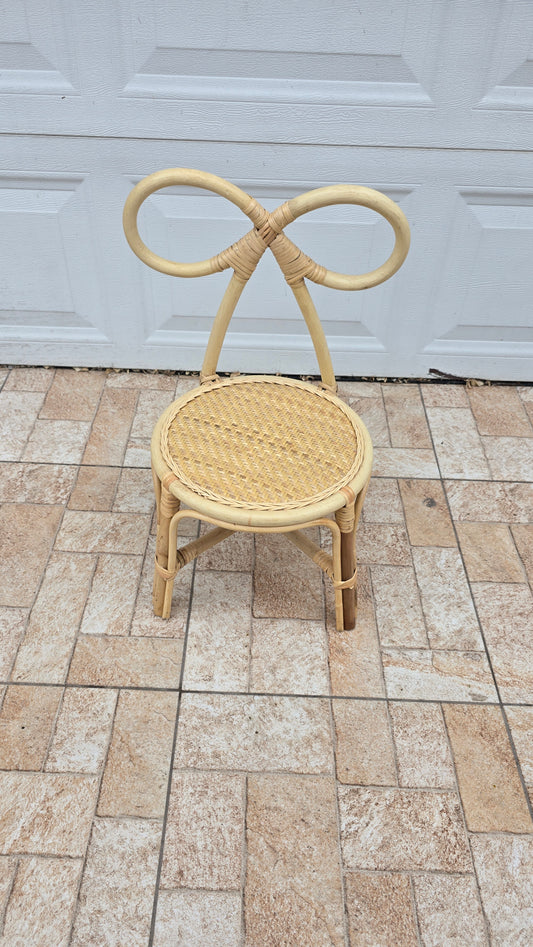 Kids Rattan Bow Chairs