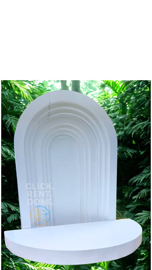 White Arch Backdrop