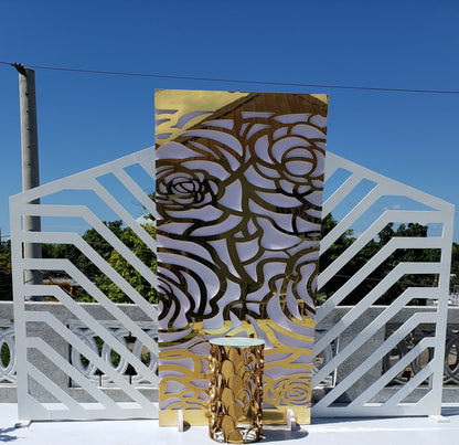 Acrylic Rose Gold Wall Backdrop