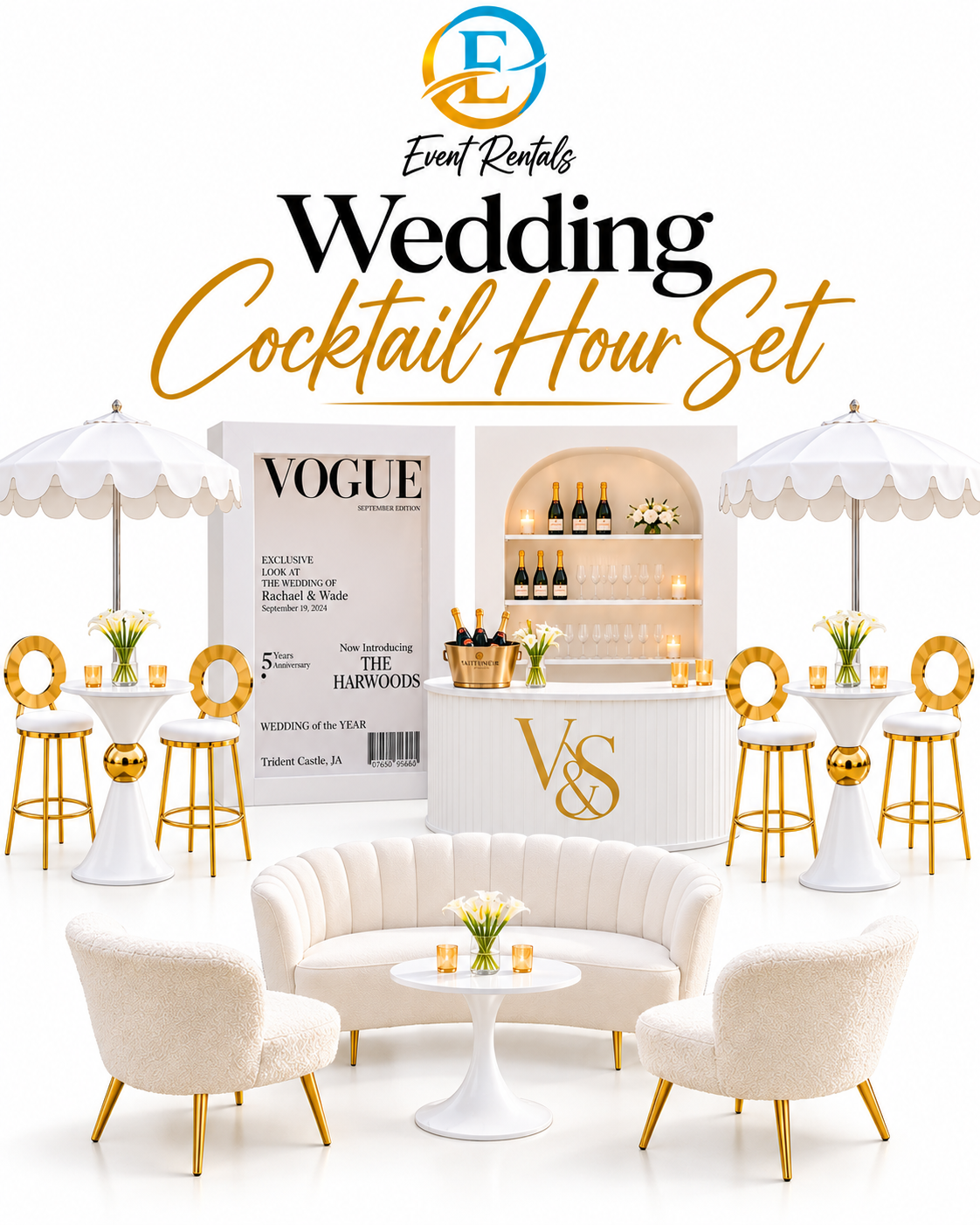 Wedding Cocktail Hour Rental Package | Event Rentals Jamaica