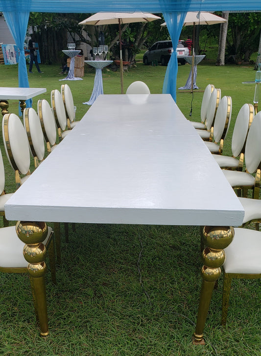 Gold Leg Banquet Table