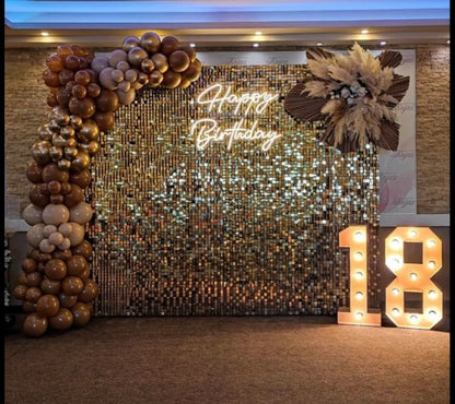 Gold Shimmer Wall