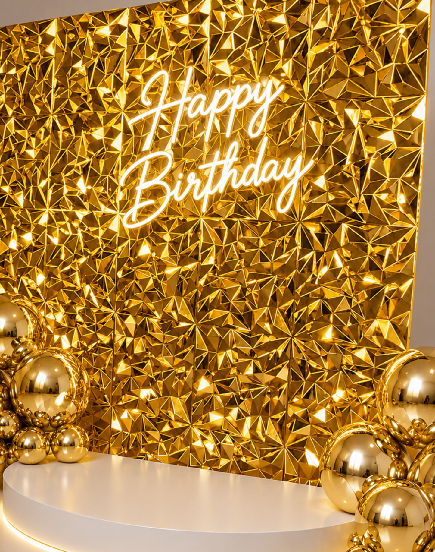 3D Gold Wall