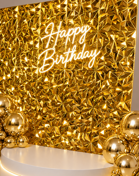 3D Gold Wall
