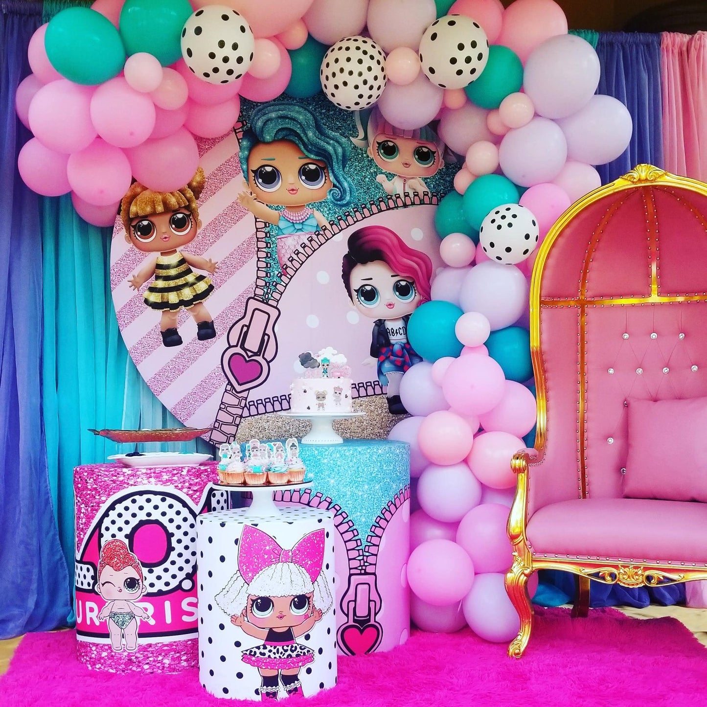 LOL 5ft Circle Backdrop