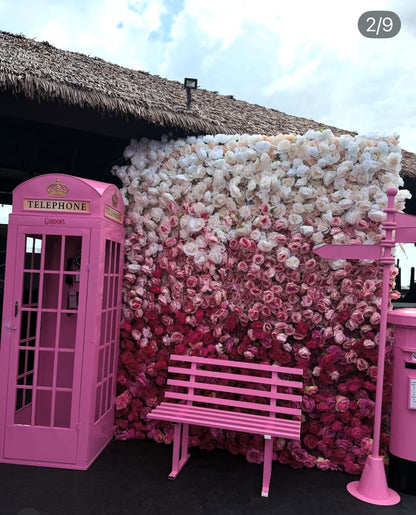 Pink Ombre Rose Backdrop