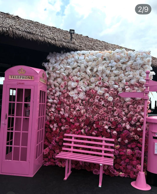 Pink Ombre Rose Backdrop