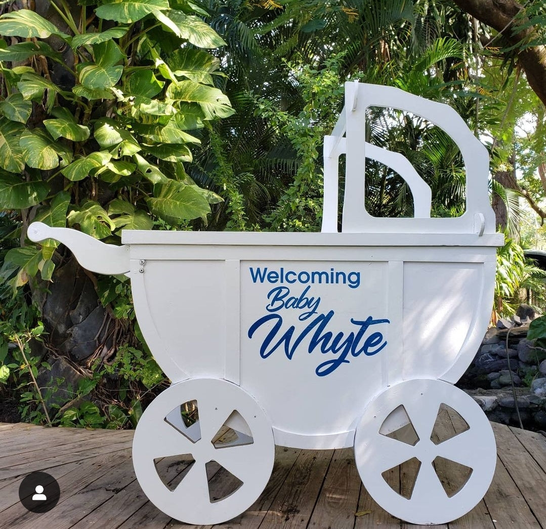 White Stroller