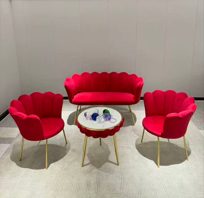 Rose Arm Red Sofa
