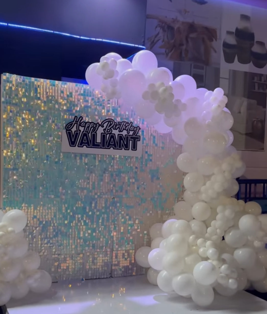 Iridescent Shimmer Wall Backdrop