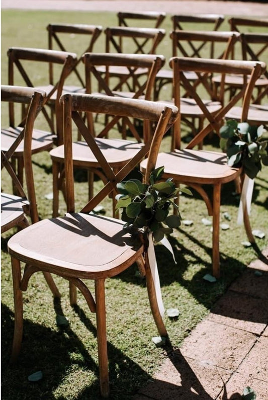 Rustic X Back Chairs