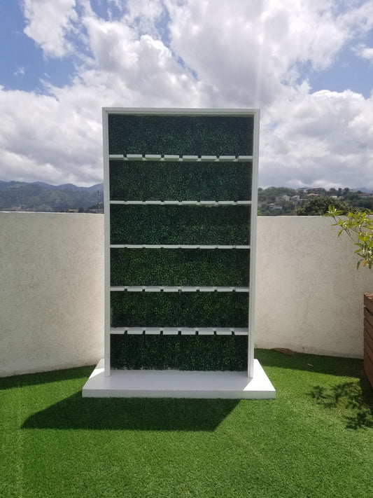 White Grass Champagne Wall