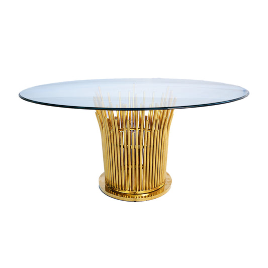 Angelina Round Glass Table