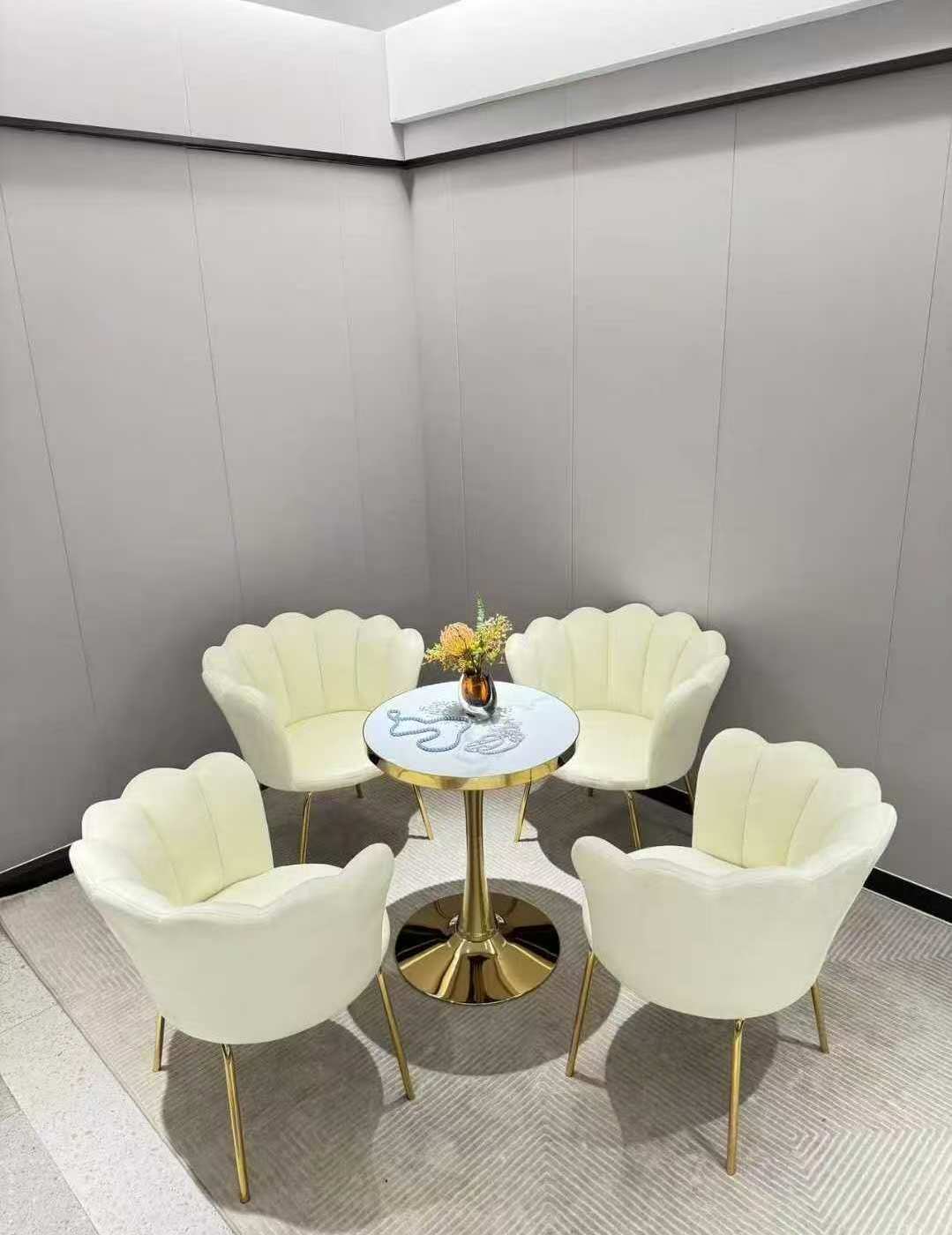 Ivory Velvet Sofa