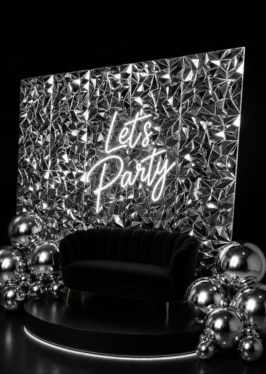 3D Silver Wall