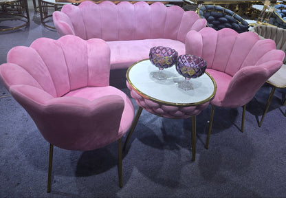 Rose Arm Pink Sofa