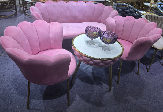 Rose Arm Pink Sofa