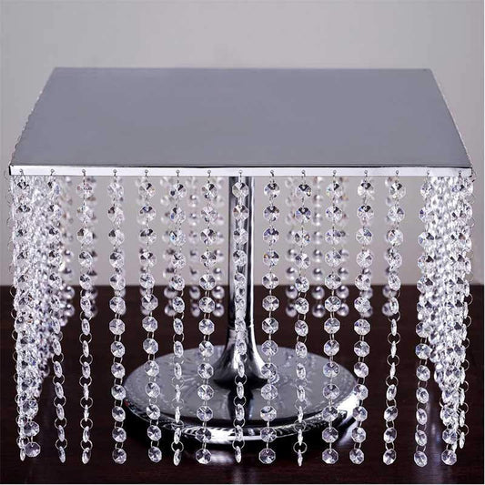 Silver Square Cake Stand