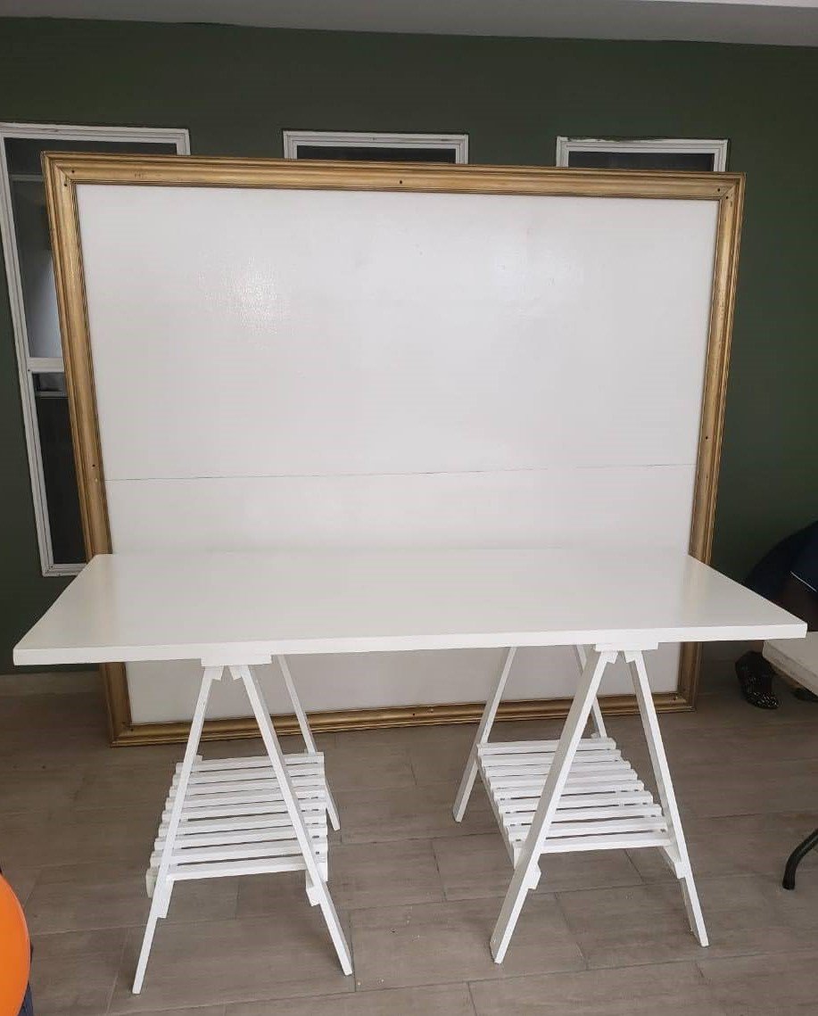 White Square Backdrop