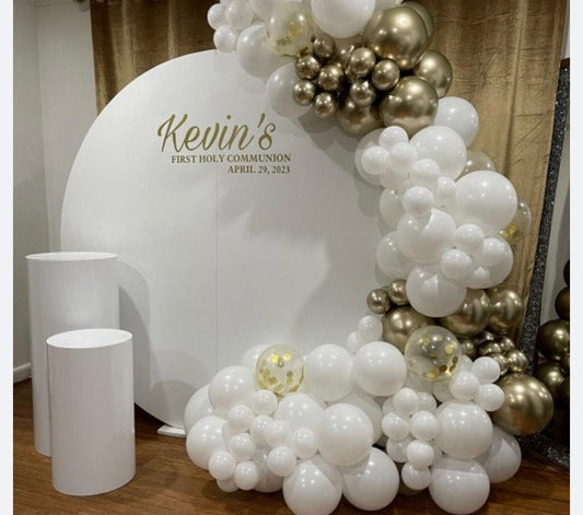 White Circle Backdrop